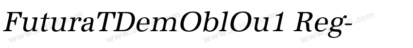 FuturaTDemOblOu1 Reg字体转换